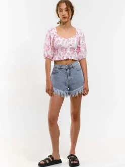 GATE Krótki top z nadrukiem| Koszulki I Topy·Topy|Koszulki I Topy·Crop Top ☀️