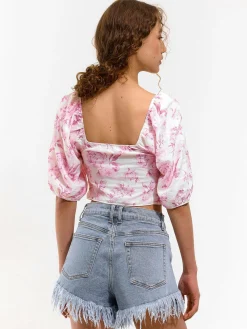 GATE Krótki top z nadrukiem| Koszulki I Topy·Topy|Koszulki I Topy·Crop Top ☀️