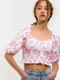 GATE Krótki top z nadrukiem| Koszulki I Topy·Topy|Koszulki I Topy·Crop Top ☀️