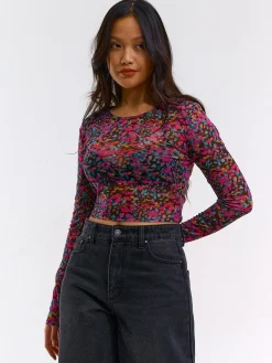 GATE Krótki top z siateczki| Koszulki I Topy·Topy|Koszulki I Topy·Crop Top ☀️