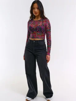 GATE Krótki top z siateczki| Koszulki I Topy·Topy|Koszulki I Topy·Crop Top ☀️