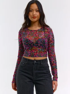 GATE Krótki top z siateczki| Koszulki I Topy·Topy|Koszulki I Topy·Crop Top ☀️