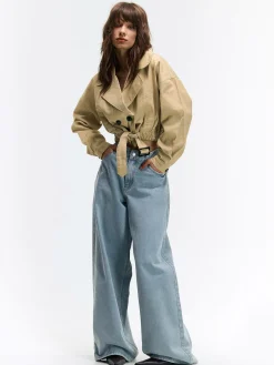 GATE Krótki trencz| Kurtki I Płaszcze·Kurtki Przejściowe|Kurtki I Płaszcze·Trencz