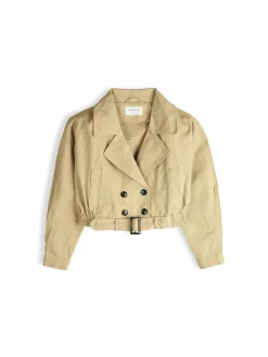 GATE Krótki trencz| Kurtki I Płaszcze·Kurtki Przejściowe|Kurtki I Płaszcze·Trencz