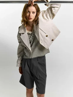 GATE Krótki trencz| Kurtki I Płaszcze·Płaszcze|Kurtki I Płaszcze·Trencz