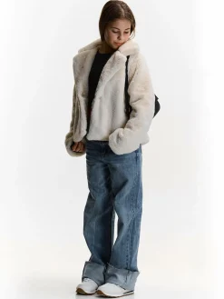 GATE Krótkie futerko|Dzieci Dziewczynki·Kurtki I Płaszcze