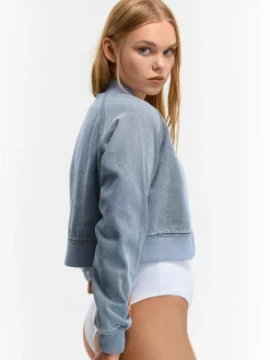 GATE Kurtka bomberka z denimu| Kurtki I Płaszcze·Kurtki Przejściowe|Kurtki I Płaszcze·Bomber