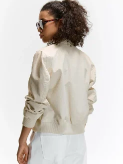 GATE Kurtka bomberka z domieszką lnu| Kurtki I Płaszcze·Kurtki Przejściowe|Kurtki I Płaszcze·Bomber