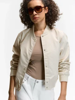 GATE Kurtka bomberka z domieszką lnu| Kurtki I Płaszcze·Kurtki Przejściowe|Kurtki I Płaszcze·Bomber