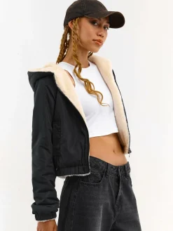 GATE Kurtka bomberka z podszewką ze sztucznego futra| Kurtki I Płaszcze·Kurtki Przejściowe|Kurtki I Płaszcze·Bomber