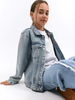 GATE Kurtka denimowa|Dzieci Dziewczynki·Kurtki I Płaszcze