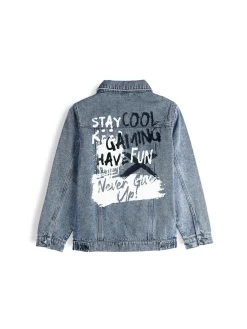GATE Kurtka dżinsowa z nadrukiem|Dzieci Chłopcy·Kurtki I Płaszcze