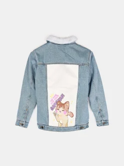 GATE Kurtka jeansowa z futerkiem|Dzieci Dziewczynki·Kurtki I Płaszcze