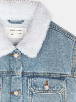 GATE Kurtka jeansowa z futerkiem|Dzieci Dziewczynki·Kurtki I Płaszcze