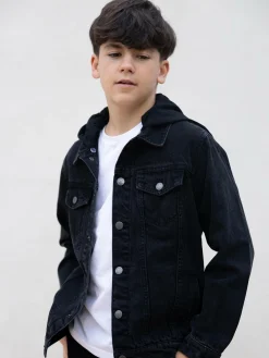 GATE Kurtka jeansowa z kapturem typu dres|Dzieci Chłopcy·Kurtki I Płaszcze