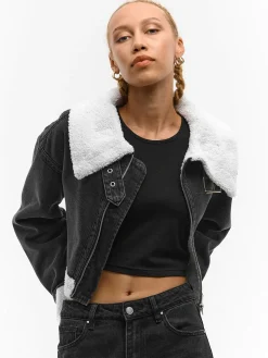 GATE Kurtka jeansowa z podszewką| Kurtki I Płaszcze·Kurtki Przejściowe