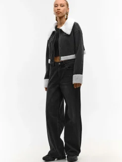 GATE Kurtka jeansowa z podszewką| Kurtki I Płaszcze·Kurtki Przejściowe