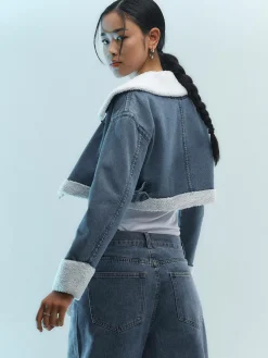 GATE Kurtka jeansowa z podszewką| Kurtki I Płaszcze·Kurtki Przejściowe