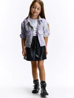 GATE Kurtka koszulowa w kratę|Dzieci Dziewczynki·Kurtki I Płaszcze