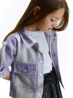 GATE Kurtka koszulowa w kratę|Dzieci Dziewczynki·Kurtki I Płaszcze