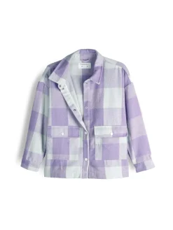 GATE Kurtka koszulowa w kratę|Dzieci Dziewczynki·Kurtki I Płaszcze