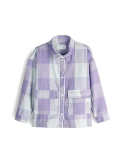 GATE Kurtka koszulowa w kratę|Dzieci Dziewczynki·Kurtki I Płaszcze