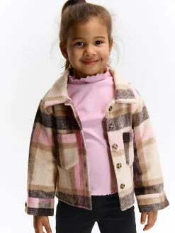 GATE Kurtka koszulowa w kratę|Dzieci Dziewczynki·Kurtki I Płaszcze