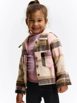 GATE Kurtka koszulowa w kratę|Dzieci Dziewczynki·Kurtki I Płaszcze