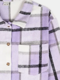 GATE Kurtka koszulowa w kratę|Dzieci Dziewczynki·Kurtki I Płaszcze