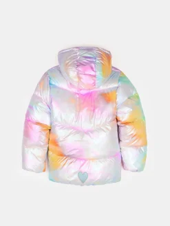 GATE Kurtka o holograficznym połysku z kapturem|Dzieci Dziewczynki·Kurtki I Płaszcze