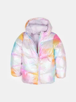 GATE Kurtka o holograficznym połysku z kapturem|Dzieci Dziewczynki·Kurtki I Płaszcze