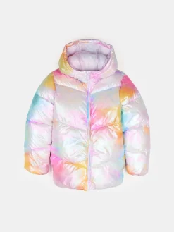GATE Kurtka o holograficznym połysku z kapturem|Dzieci Dziewczynki·Kurtki I Płaszcze