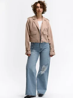 GATE Kurtka przejściowa wykonana z imitacji zamszu| Kurtki I Płaszcze·Kurtki Przejściowe