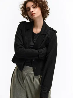 GATE Kurtka przejściowa wykonana z imitacji zamszu| Kurtki I Płaszcze·Kurtki Przejściowe