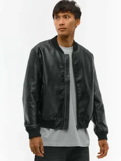 GATE Kurtka ze sztucznej skóry| Kurtki I Płaszcze·Kurtki Przejściowe