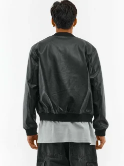 GATE Kurtka ze sztucznej skóry| Kurtki I Płaszcze·Kurtki Przejściowe