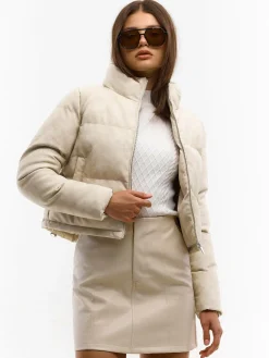 GATE Kurtka zimowa pikowana ze skóry ekologicznej| Kurtki I Płaszcze·Kurtki Zimowe|Kurtki I Płaszcze·Pikowana Kurtka