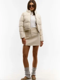 GATE Kurtka zimowa pikowana ze skóry ekologicznej| Kurtki I Płaszcze·Kurtki Zimowe|Kurtki I Płaszcze·Pikowana Kurtka