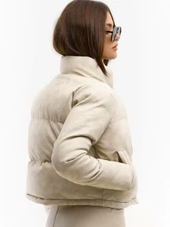 GATE Kurtka zimowa pikowana ze skóry ekologicznej| Kurtki I Płaszcze·Kurtki Zimowe|Kurtki I Płaszcze·Pikowana Kurtka