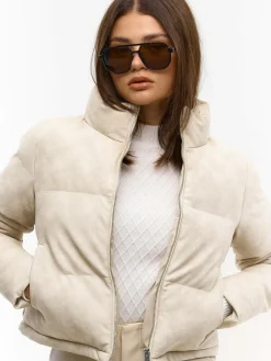 GATE Kurtka zimowa pikowana ze skóry ekologicznej| Kurtki I Płaszcze·Kurtki Zimowe|Kurtki I Płaszcze·Pikowana Kurtka