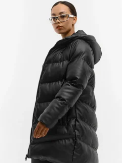 GATE Kurtka zimowa pikowana ze skóry ekologicznej| Kurtki I Płaszcze·Kurtki Zimowe|Kurtki I Płaszcze·Pikowana Kurtka