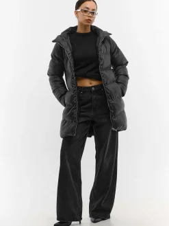 GATE Kurtka zimowa pikowana ze skóry ekologicznej| Kurtki I Płaszcze·Kurtki Zimowe|Kurtki I Płaszcze·Pikowana Kurtka