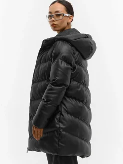 GATE Kurtka zimowa pikowana ze skóry ekologicznej| Kurtki I Płaszcze·Kurtki Zimowe|Kurtki I Płaszcze·Pikowana Kurtka