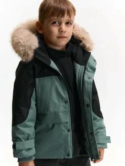 GATE Kurtka zimowa ze sztucznym futerkiem|Dzieci Chłopcy·Kurtki I Płaszcze