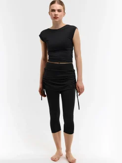 GATE Legginsy 3/4 ze spódnicą| Spodnie·Legginsy