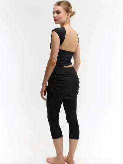 GATE Legginsy 3/4 ze spódnicą| Spodnie·Legginsy