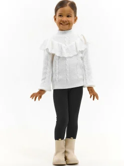 GATE Legginsy bawełniane|Dzieci Dziewczynki·Spodnie I Legginsy