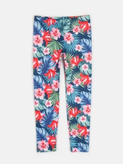 GATE Legginsy sportowe z kwiatowym nadrukiem|Dzieci Baby