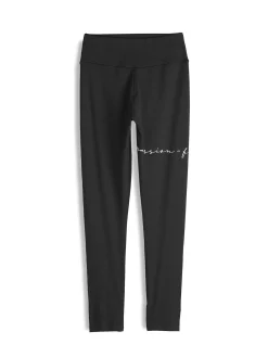 GATE Legginsy sportowe z napisem| Spodnie·Legginsy