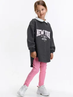 GATE Legginsy w prążkowane wzory z bawełny|Dzieci Dziewczynki·Spodnie I Legginsy